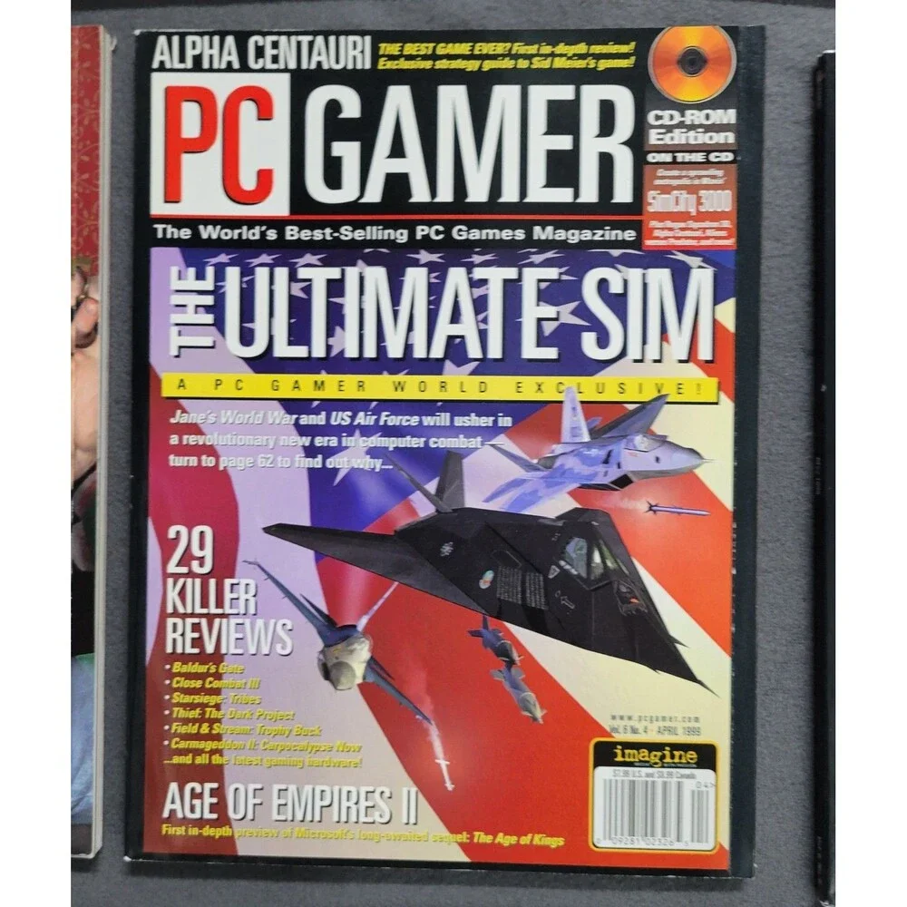 1999 PC Gamer Magazines Lot 90s Video Games Lot of 11 Jan - Dec